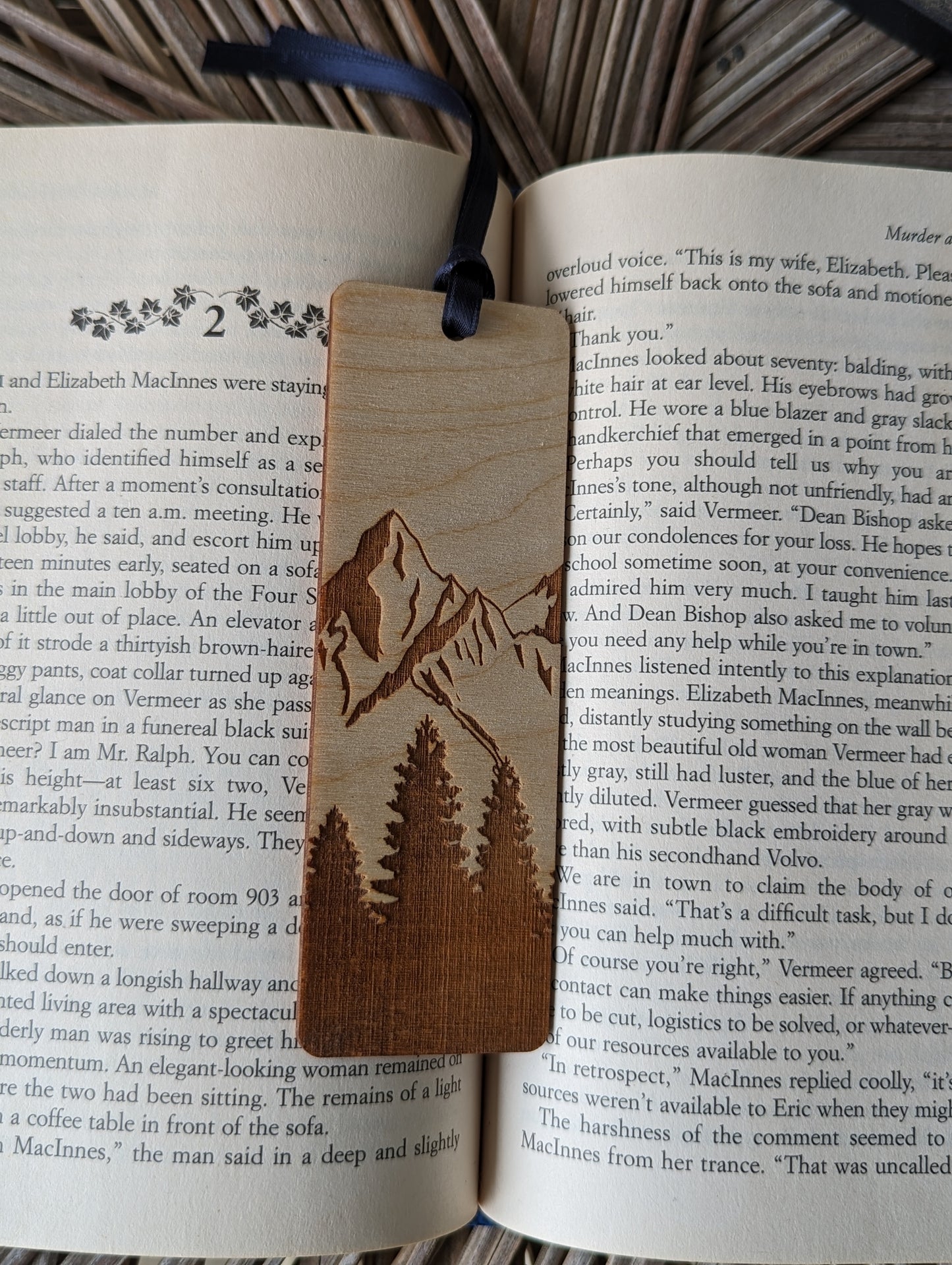Wooden Mountain Bookmark