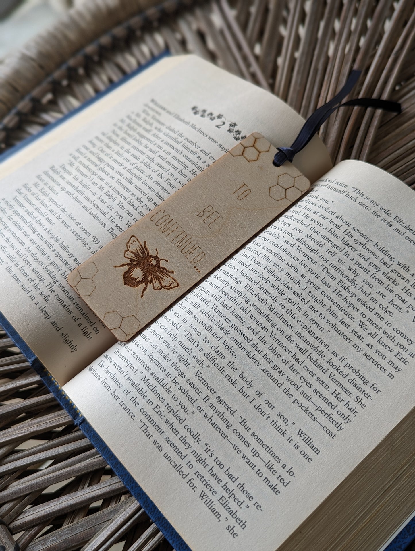 Wooden Bee Bookmark