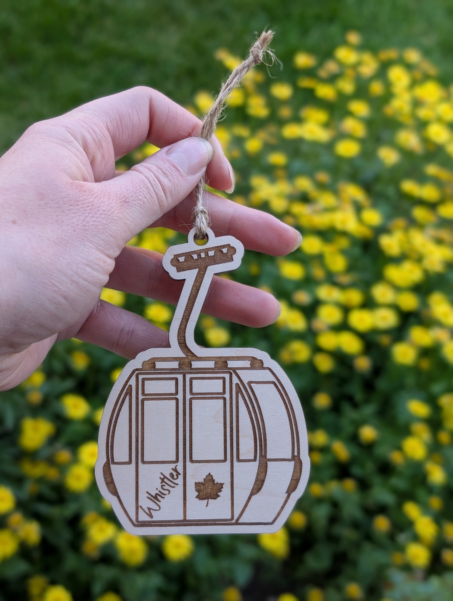 Wooden Gondola Ornament