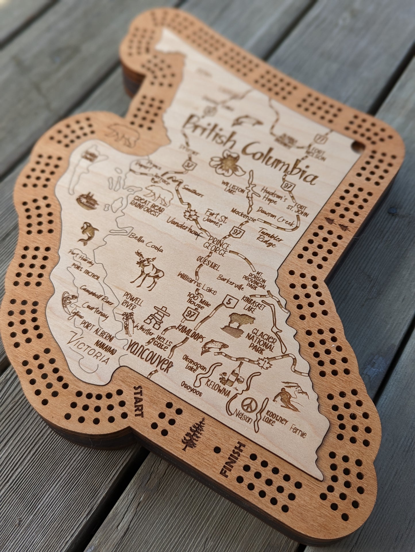 British Columbia Cribbage Board