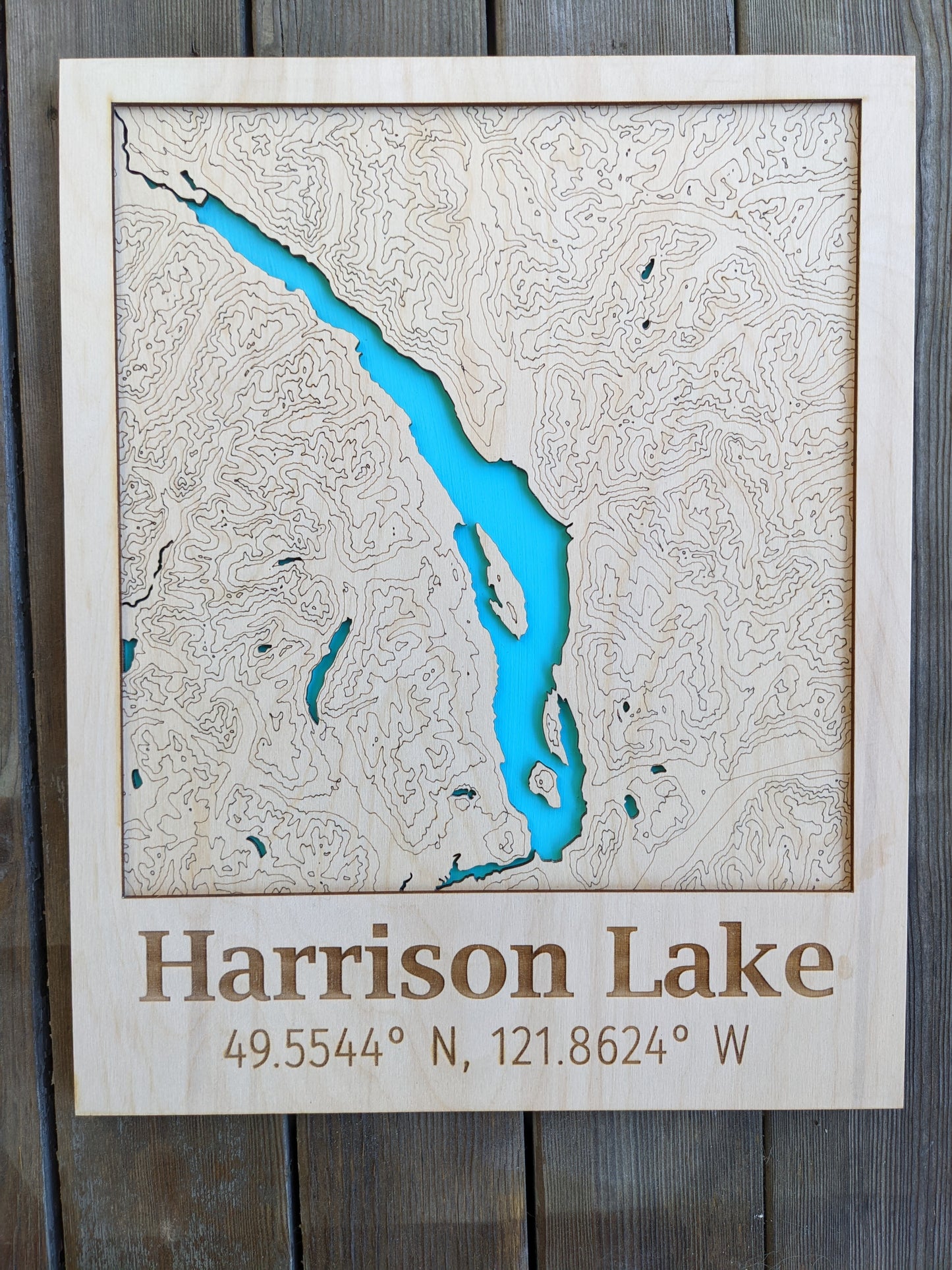 Harrison Lake Map