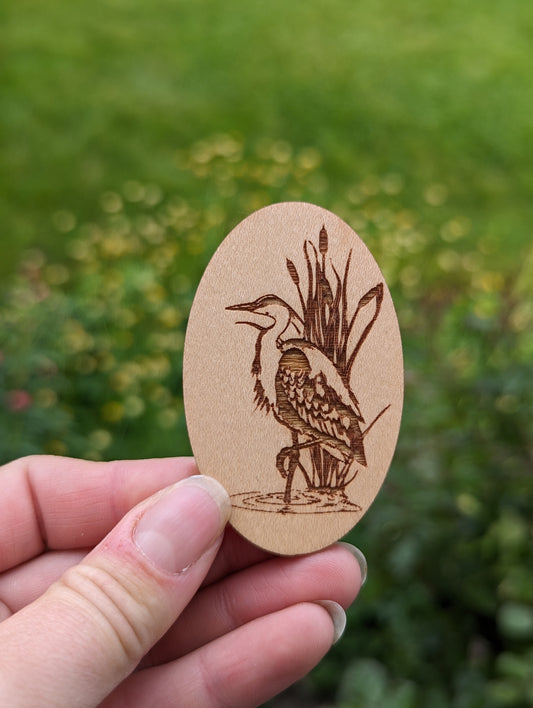 Blue Heron Magnet