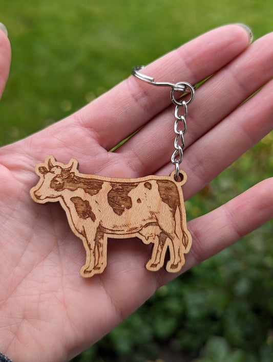 Cow Keychain