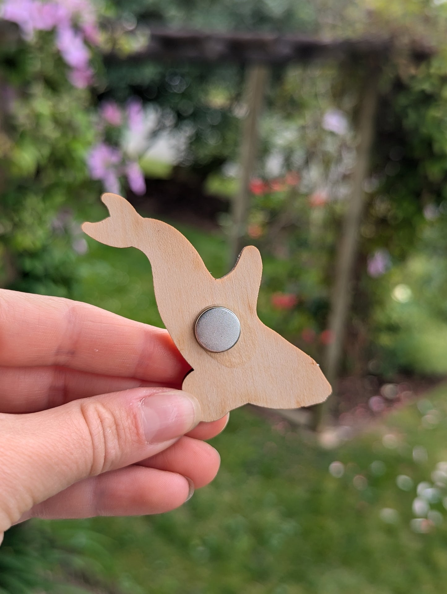 Wooden Orca Magnet