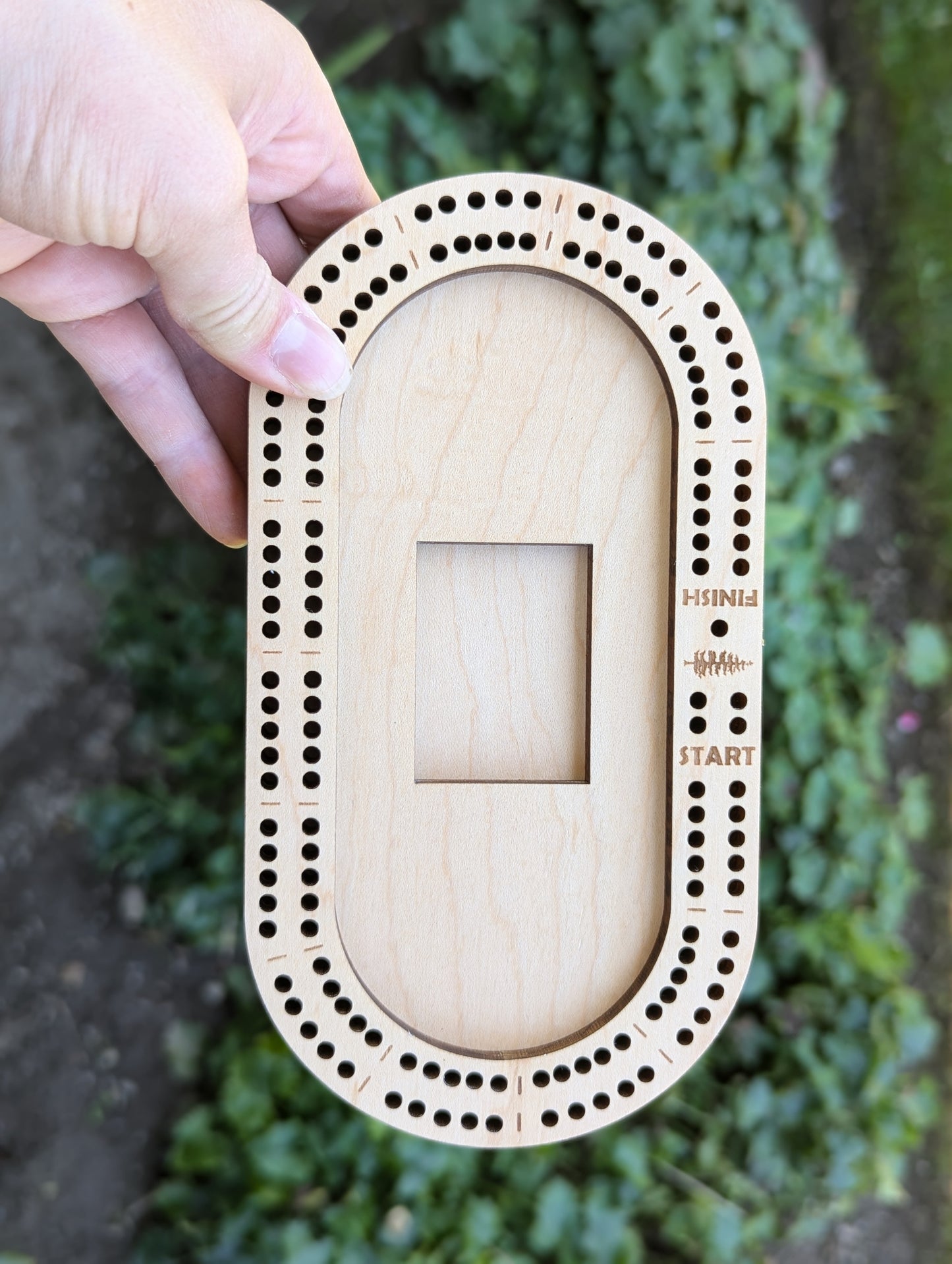 Travel Size Honeycomb/Bee Cribbage Board