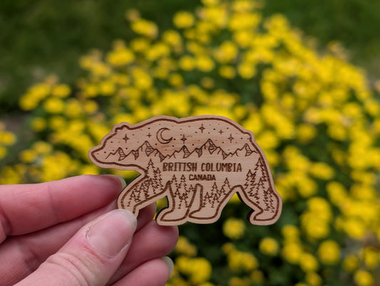 Adventure Bear Keychain and Magnet
