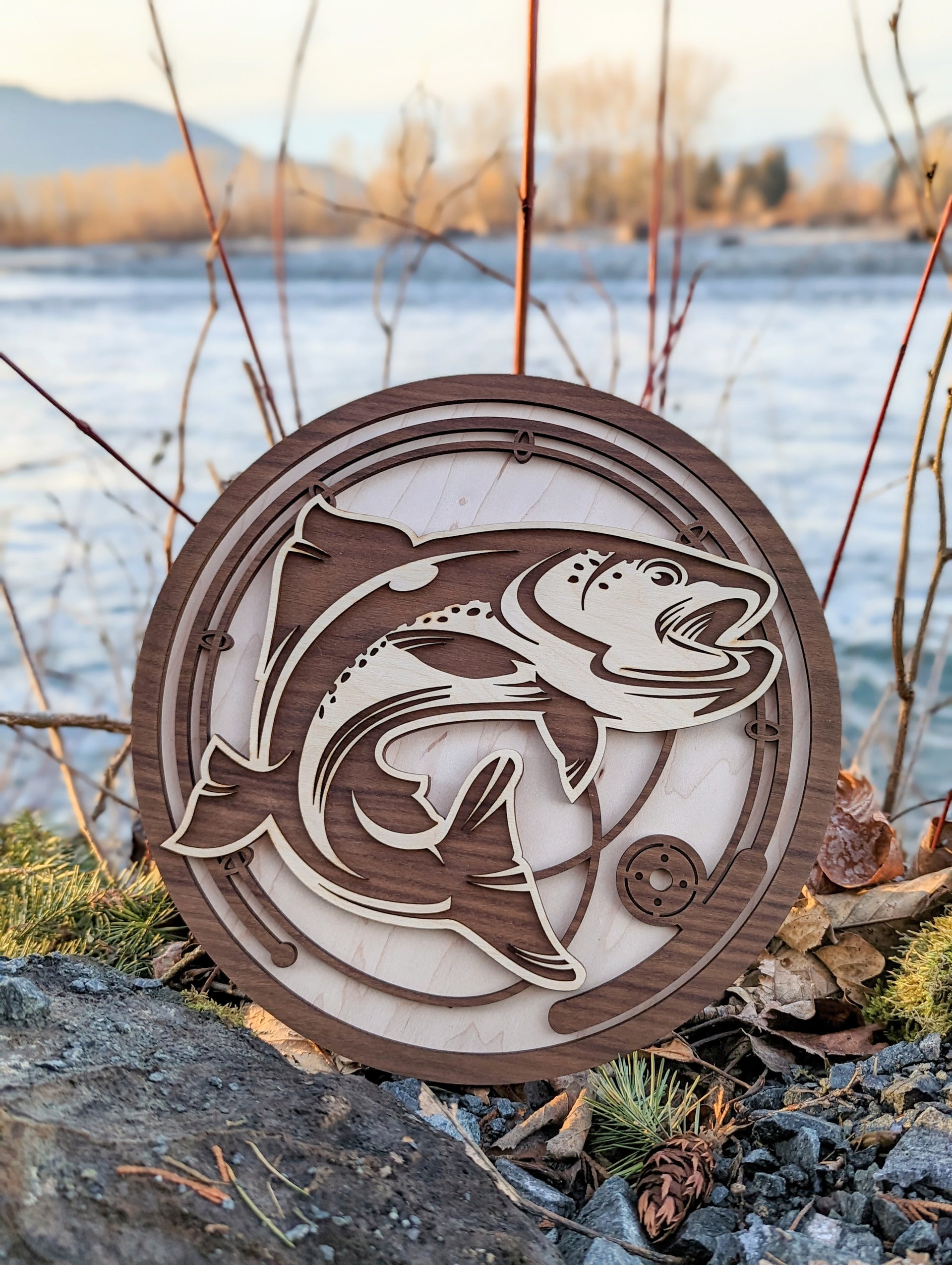 Wooden Fish Home Décor Plaques & Signs for sale